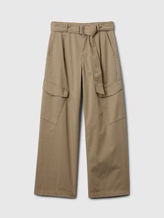 High Rise Cargo Baggy Trousers | Gap Gap Utility Cargo Pants With Side Pockets, Gap Cotton Cargo Pants With Pockets, Gap Cotton Cargo Bottoms, Gap Cotton Cargo Pants, Gap Utility Cotton Cargo Pants, Cotton Cargo Pants By Gap, Gap Utility Straight Leg Pants, Utility Pants With Belt Loops For Fall, Gap Utility Pants With Pockets