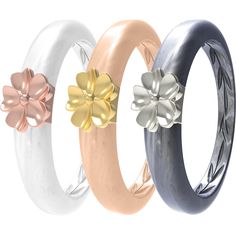 PRICES MAY VARY. METAL FLOWER DESIGN ▶▶ The unique metal flower design makes the silicone ring a charming accessory. Every detail is carefully crafted to present an elegant and fashionable appearance, bringing you a distinctive wearing experience PREMIUM QUALITY SILICONE MATERIAL ▶▶ The silicone ring is made of high quality silicone material, which is scratch-resistant, waterproof and stain-resistant, ensuring long-lasting luster and beauty. In addition, this silicone ring also highlights the co Traditional Ring, Traditional Wedding Bands, Silicone Wedding Band, Rings Women, Flower Band, Silicone Ring, Flower Collection, Women Flower, Rubber Rings