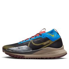 Nike React Pegasus Trail 4, Gore Tex, Nike, Sneakers, Black