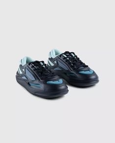 Reebok – Future Club C Black/Dusty Blue | Highsnobiety Shop Reebok Sneakers, Reebok Club C, Club C, Futuristic Design, Dusty Blue, Lace Up, Sneakers, Heels, Blue