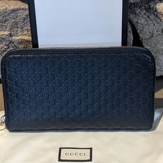 Brand New Dark Navy Blue Gucci Wallet Is Unisex It Comes With Dust Bag And Box. Gucci Travel Wallets With Card Slots, Gucci Wallets With Card Slots For Travel, Rectangular Gucci Wallet For Travel, Designer Blue Wallet For Formal Occasions, Designer Blue Wallets For Formal Occasion, Classic Gucci Wallet For Travel, Classic Gucci Travel Wallet, Designer Blue Wallets For Business, Designer Blue Business Wallets