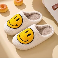 Brand New Smile Slippers Women Size: 6-7 Men Size: 5-6 Funny Slippers, Bow Season, Kids Leather Shoes, Cartoon Kawaii, Bedroom Slippers, Comfortable Slippers, Winter Slippers, Fuzzy Slippers, Warm Slippers