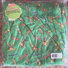 A Pair Of Teenage Mutant Ninja Turtles Pajama Pants. New In Package. Original Tags. Size Xxxl 2 Pairs Available. Green Sleep Bottoms With Elastic Waistband, Green Long Pants For Bedtime, Mutant Ninja, Teenage Mutant Ninja Turtles, Teenage Mutant, Teenage Mutant Ninja, Ninja Turtles, Nickelodeon, Turtles