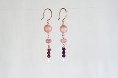 "Beautiful dangle earrings featuring a beautiful combination of high quality gemstones. 🔆 2 - Sunstone Bead - 8-9 mm Round 🔆 2 Rose Pink Crackle Crystal Rondelles - 4x6 mm  🔆 6 Rubies - 3.5 mm Faceted Round 🔆 Hand-forged and Hammered Ear Wire    Listing is for EARRINGS only. Matching Necklace can be found here: https://www.etsy.com/BeHeldStudio/listing/1439126872/sunstone-and-ruby-necklace-satellite?utm_source=Copy&utm_medium=ListingManager&utm_campaign=Share&utm_term=so.lmsm&share_time=1680495483286 PACKAGING 🔆 Comes packaged in a gift box with care instructions. 🔆 Orders with multiple pieces will be shipped in ONE BOX 🔆 If you are ORDERING GIFTS and need a box for each piece, please request this in the Notes section at Checkout. MATERIALS 🔆 GOLD-FILLED (hypoallergenic) Gold fill Dangle Earrings Gold, Ruby Crystal, Ruby Necklace, Gift Graduation, Solid Gold Jewelry, Crystal Drop Earrings, Crystal Drop, Gold Earrings Dangle, Matching Necklaces