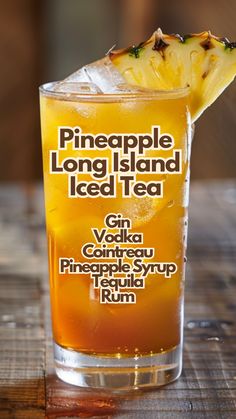 a pineapple long island iced tea