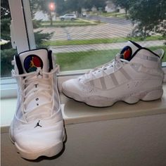 Like New Jordan 6 Ring Confetti Wear Once Inside The House Only Ring Confetti, Jordan 6 Rings, Jordan White, Shoes Jordan, Womens Jordans, Jordan 6, Newest Jordans, Jordan Shoes, Womens Shoes Sneakers