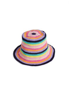 Our colorful Key West crocheted hat will be your favorite accessory all season long! 100% Cotton Colorful Crochet Casual Hats, Multicolor Crochet Bucket Hat For Winter, Playful Wide Brim Crochet Hat For Beach, Crochet Multicolor Bucket Hat For Winter, Multicolor Crochet Beanie Hat, Multicolor Wide Brim Crochet Hat For Spring, Spring Multicolor Crochet Hat With Curved Brim, Multicolor Crochet Hat With Short Brim, Multicolor Curved Brim Crochet Hat For Spring