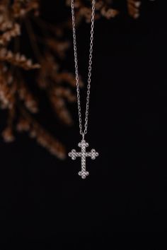 "925 K Sterling Silver Cross Necklace ,Pave Cross Necklace, Gold Cross Necklace, Dainty Cross Pendant, Cross Charms, Bridesmaid Necklace, Small Cross Charm, Cubic Zirconia Minimalist Cross Charms ❤️ MATERIAL : This Silver Cross Crucifix Faith Necklaces are 925 K Sterling Silver , 14 K Yellow Gold Plated , Authentic Real Solid Silver Jewelry Pendants are nickel and lead free, sturdy and durable. Never fade ,rust and tarnish. Bar necklaces never change colors ❤️ SIZE: This Friendship Gifts for Women Cross Pendant Necklace has 16\" + 2 \"in Silver Chain , 3 pcs Charm Lenght : 2.5 \" in , Total : 18.5\"+ 2\" IN . you can used as layered pendant necklace. Cross faith Y necklace is designed at the optimal size to fit over your neck. Each Pendant size is 0.70 inch x 0.4 inches , total 2.65 gr ❤️ Sterling Silver Cross Necklaces For Mother's Day, Wedding Silver Cross Necklace With Cubic Zirconia, Fine Jewelry Sterling Silver Cross Necklace, Silver Pendant Cross Necklace, Fine Jewelry, Gift Diamond White Sterling Silver Cross Necklace, Diamond White Sterling Silver Cross Necklace For Gift, Diamond White Sterling Silver Cross Necklace As Gift, Silver Cross Pendant Jewelry For Mother's Day, Mother's Day Sterling Silver Cross Pendant Jewelry