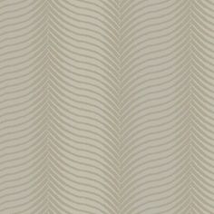 a beige and white wallpaper with wavy lines