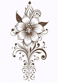 Henna Tattoo: Expressive Artistry for Body Decor Fire Thigh Tattoos Black Women, Naked Lady Flower Tattoo Design, Faith Shoulder Tattoos For Women, Red Floral Tattoo Design, Leg Sleeve Tattoos Black Female, Henna Tattoo Thigh Designs, Tattoos With White Background, Female Flower Sleeve Tattoo, Woman Calf Tattoo Ideas