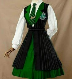 Slytherin Dress, Harry Potter Uniform, Hufflepuff Outfit, Ravenclaw Outfit