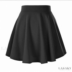 Lasaky - Essential Multi-Functional Skirt with Anti-Slip Elastic Band and A-Line Design in Solid Color for Casual and Stylish Look Skirt Diy, Time Clothes, Mini Skater Skirt, Skirt Tutorial, High Waisted Pleated Skirt, Diy Skirt, A Line Mini Skirt, Lounge Dress, Looks Black