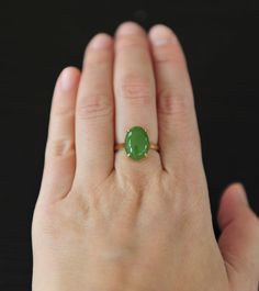 Luxury Jade Ring With Polished Finish, Jade Engagement Ring, Green Jade Ring, Loop Pendant, Ringe Gold, Nephrite Jade, New Metal, Dream Engagement Rings, Jade Necklace