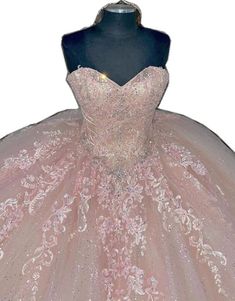 Strapless Quinceanera Dress For Sweet 16 Prom Season, Sleeveless Tulle Quinceanera Dress For Prom, Fitted Sleeveless Quinceanera Dress For Debutante Ball, Strapless Pink Quinceanera Dress, Tulle Quinceanera Dress With Sweetheart Neckline For Pageant, Embellished Quinceanera Dress With Fitted Bodice For Debutante Ball, Pink Sleeveless Quinceanera Dress For Debutante Ball, Pink Sleeveless Quinceanera Dress With Fitted Bodice, Princess Style Sleeveless Ball Gown For Debutante Ball