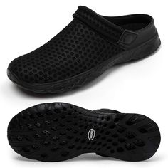 PRICES MAY VARY. Breathable: Made by drainaging ports and mesh, the vamp shed water easily and dry quickly. Ultra Lightweight: Light Material reduce the burden of your feet. Comfortable: Soft insole and adjustable strap for best fit. You can also wear the it as sandals or slippers if you want. Non-Slip & Quick Dry: TPR outsole with drainage holes has a good traction, flexibility and high ability of abrasion, and shed water quickly. Occasions: Suitable for casual and sport, indoor and outdoor, ga Pool Exercise, Pool Workout, Garden Shoes, Dry Garden, Garden Clogs, Water Sandals, Sneaker Slippers, Beach Swim, Clogs Shoes