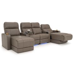 Monterey Chaise +Plus Home Theater Seating Italian Leather Media Room Seating, Movie Theatre Seats, Theatre Curtains, Home Theater Decor, Led Reading Light, Home Theater Seating, Theater Seating, Room Seating, Sofa Shop