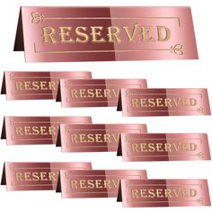 PRICES MAY VARY. 【Long-lasting Material & Proper Size】These reserved table signs are made of quality acrylic which are firm and solid, waterproof and hard wearing, can withstand long time using without fading and breaking. These reserved table seat signs are suitable for different tables or occasions with proper size, and can be seen prominently, so the guest can see the reserved position clearly. 【Classic Design】These acrylic reserved signs for tables adopt delicate and unique artistic gradient Resevered Seating Signs, Reserve Signs For Wedding, Reserved Wedding Signs, Reserved Table Signs, Signs For Wedding, Book Restaurant, Reserved Seating, Table Number Holders, Table Tents