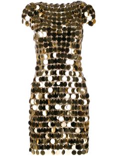 Paco Rabanne Disc Dress | Farfetch.com Disc Dress, Dress Gold, Paco Rabanne, Gold Dress, Ancient Egypt, Shift Dress, Style Icons, Egypt, Flapper Dress