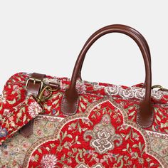 With a nod to the Victorian era, MCW’s freshly combines the classic and elegant design of the traditional carpet bag with a textural and tactile twist.The main body of spacious travel bags are made with thick chenille carpets. The handles and belts are genuine leather with heavy cotton canvas lining. Six bronze stands at the bottom allow the bag to stand stably. Every bag comes with a detachable and adjustable shoulder strap (55 inches) made from the same chenille as the bag with leather anti-lo Victorian Carpet, Traditional Carpet, Large Travel Bag, Carpet Bag, Secret Sale, Stylish Bag, Victorian Era, Heavy Weight, Travel Bag