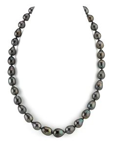 Black baroque pearls. Classic Tahitian Pearl Drop Necklaces, Elegant Single Strand Teardrop Pearl Necklace, Elegant Teardrop Single Strand Pearl Necklace, Teardrop Akoya Pearl Necklace, Formal Single Strand Teardrop Pearl Necklace, Classic Tahitian Pearl Drop Necklace, Drop Pearl Necklace, Dark Steel, Tahitian Pearl Necklace