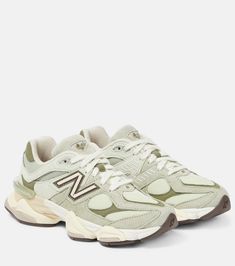 9060 leather sneakers in beige - New Balance | Mytheresa Comfy Workout Clothes, New Balance 9060, Bridal Bag, Rings Jewelry Fashion, Classic Bags, Evening Shoes, Slipper Shoes, New Balance Shoes, Summer Accessories