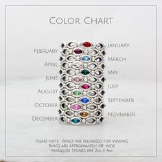 "Want the perfect stocking stuffer for Mom this year? Create a family ring with each birthstone representing someone she loves. Build the perfect family ring she will cherish forever. She will always have love wrapped around her finger! ♥♥ HOW TO ORDER ♥♥ 1. CHOOSE YOUR SIZE IN THE DROP DOWNS. 2. IN THE PERSONALIZATION BOX AT CHECKOUT PLEASE INCLUDE WHAT MONTH YOU WANT (see birthstone chart in listing thumbnail pics for colors for each month) 3. PLEASE INCLUDE YOUR PHONE NUMBER IN THE COMMENTS S Hypoallergenic Jewelry For Anniversary With May Birthstone, Hypoallergenic Jewelry For May Birthstone Anniversary, Customizable Silver Birthstone Ring For Birthday, Stackable Sterling Silver Jewelry For Birthdays, Stackable May Birthstone Jewelry As Gift, Customizable Sterling Silver Birthstone Ring For Birthday, Stackable May Birthstone Jewelry Gift, Birthday Stackable Sterling Silver Jewelry, Sterling Silver Stackable Jewelry For Birthday