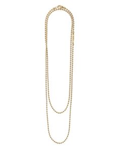 pdpImgShortDescription Luxury Multi-strand Chain Necklace For Formal Events, Luxury Multi-strand Chain Necklace For Formal Occasions, Luxury Long Necklace With Cable Chain, Luxury Lariat Chain Necklace For Evening, Luxury Gold-tone Chain Necklace For Evening, Luxury Gold-tone Evening Chain Necklace, Luxury Beaded Long Necklace, Classic Formal Ball Chain Necklace, Luxury Long Beaded Chain Necklace