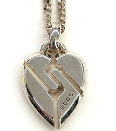 GUCCI Knot Heart Sterling Silver 925 Pendant Necklace 17"  | eBay Fashion Jewelry Necklaces, Fashion Watches, Silver 925, Jewelry Necklace Pendant, Knot, Jewelry Watches, Im Not Perfect, Fashion Jewelry, Wedding Dresses