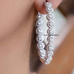 lab Diamond Inside Out Hoop Earrings, 2mm Round Brilliant Cut Moissanite Hoop Earrings, 14k White Gold Stud Hoop Diamond Huggie Gift Earring ✹✹𝐖𝐞𝐥𝐜𝐨𝐦𝐞 𝐭𝐨 𝐂𝐫𝐚𝐳𝐲𝐃𝐢𝐚𝐦𝐨𝐧𝐝𝐬𝐂𝐨✹✹ Detail about stones Moissanite & Simulated Stone: ----------------------------- Stone Shape: Round Cut Stone Size: 2.00 mm, 1.20 mm  Weight: 5.16 TCW Color: Colorless Cut: Excellent Clarity: VVS Lab-Grown Diamond & Natural Diamond: ----------------------------- Stone Shape: Round Cut Stone Size: 2.00 mm, 1.20 mm  Weight: 5.16 TCW Color: FG Cut: Excellent Clarity: VS-SI ★ 𝑰𝒕𝒆𝒎 𝑫𝒆𝒕𝒂𝒊𝒍𝒔:- ☛ Metal Purity: Solid Gold (10KT, 14KT, 18KT); Silver(925 Sterling, 935 Argentium), 950 Platinum ☛ Metal Tone: Yellow, White, Rose ☛ Stamp/Hallmark: Yes ★ 𝑪𝒖𝒔𝒕𝒐𝒎𝒊𝒛𝒂𝒕𝒊𝒐𝒏:- ☛ Customized Design Sunlight Photography, White Gold Studs, Platinum Metal, Diamond Hoop Earrings, Gold Stud, Jewelry Earrings Hoops, Gold Studs, Diamond Stone, Lab Diamonds