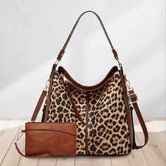 Category:Handbag,Crossbody Bag; Embellishment:Zipper; Gender:Women's; Type:Bucket Bag; Occasion:Daily,Shopping; Material:PU Leather; Width:34; Height:32; Function:Large Capacity; Pattern:Cow Print; Listing Date:05/19/2023; Production mode:External procurement; Length:13 Leopard Print Handbags, Leopard Print Tote, Purse Trends, Soft Leather Handbags, Faux Leather Bag, Hobo Bags, Leather Handbags Tote, Tote Bag Purse, Leather Shops