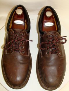 PRE-OWNED.  SIZE: 13M / 47 EU   MADE BY: DR. MARTENS AIR WAIR DR. MARTENS AIR WAIR MENS BROWN LEATHER LACE UP SHOES 11849 SIZE 13M / 47 EU PAYMENT:  I accept Paypal.  Your Paypal payment is due within 2 days. THANK YOU FOR STOPPING BY AND PLEASE CHECK OUT MY OTHER GREAT ITEMS. Brown Oxfords With Round Toe And Laces, Brown Low-top Boots With Laces, Brown Low-top Oxfords With Laces, Brown Plain Toe Oxfords With Laces, Rugged Brown Oxfords With Round Toe, Brown Lace-up Oxfords With Leather Footbed, Brown Plain Toe Lace-up Shoes, Brown Lace-up Dress Shoes With Leather Footbed, Casual Brown Lace-up Dress Shoes