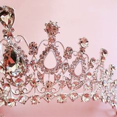 the tiara is adorned with swaro cut crystals