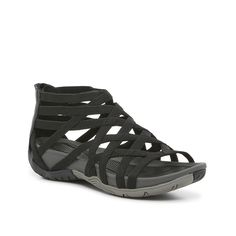 Baretraps-Samina Gladiator Sandal The Baretraps Samina gladiator sandal is both stylish and functional. It features Rebound Comfort technology for built-in arch support and plush cushioning to keep you comfortable all day long. This strappy sandal with back zipper closure ensures a secure fit. Black Strappy Sport Sandals For Spring, Casual Black Strappy Sport Sandals, Black Strappy Sandals With Arch Support, Adjustable Strappy Synthetic Sport Sandals, Comfortable Strappy Sport Sandals With Arch Support, Adjustable Strappy Sandals For Outdoor, Adjustable Strappy Sport Sandals With Arch Support, Black Gladiator Sandals, Strappy Sandals