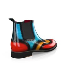 Men`s Luxury Boots 50594 | Girotti Multicolor Leather Boots With Rubber Sole, Multicolor Leather Boots, Multicolor Leather Boots With Snip Toe, Jack G, Luxury Boots, Walking On Clouds, Chelsea Boots Men, Mens Shoes Boots, Green Shoes