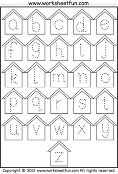 the worksheet for handwriting and numbers is shown in black and white, with capital letters