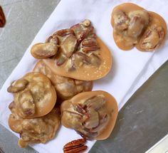 some pecans are sitting on top of a towel