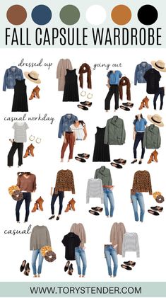 Capsule Wardrobe Dresses, Capsule Wardrobe Casual, Capsule Wardrobe Outfits, Fashion Capsule Wardrobe, Essentials List, Capsule Outfits, Fall Capsule Wardrobe, Women Travel