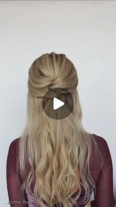 Hairstyles Long Hair Half Up Half Down, Easy Wedding Hairstyles Do It Yourself Bridesmaid, Simple Braided Hairstyles For Wedding, Half Styles Hairstyles, Half Up Half Down Weddinghair, Half Up Dos For Long Hair Tutorial, Step By Step Bridesmaid Hairstyles, Half Up Half Down Hairstyles Diy