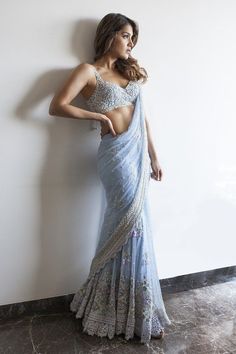 Blue Sarees, Latest Saree Trends, Arpita Mehta, Indian Wedding Saree, South Indian Wedding Saree, Saree Draping Styles, Wedding Lehenga Designs, Bridesmaid Saree, Fancy Sarees Party Wear