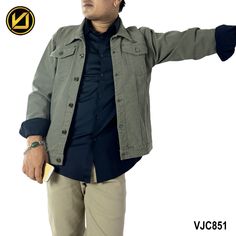 1. Stretchable Seafoam Green Solid Cotton Jacket For Men
2. Fabric Material: 100% Cotton, Model: VJC851,Perfect For: Casual Wear
3.Has a Spread Collor,4 Pocket Button Closure Long Sleeves
4. Available Sizes: L, XL and XXL, Wash Care: Hand/Machine Wash Buy Jeans, Jeans Online, Best Jeans