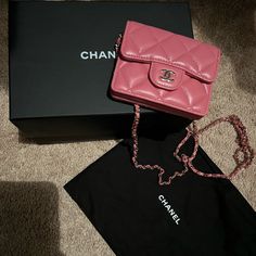 Brand New Never Used Pink Wallet On A Chain , With Box , Non Smoking Home Luxury Chain Bags As Gift, Luxury Chain Bag As Gift, Luxury Rectangular Wallet On Chain As Gift, Luxury Wallet On Chain As Gift, Luxury Rectangular Wallet With Chain, Classic Rectangular Wallet On Chain As Gift, Rectangular Wallets With Chain Strap As Gift, Luxury Chain Wallet In Rectangular Shape, Luxury Rectangular Chain Wallet