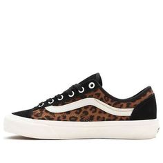 Vans Suede Leopard Style 36 Deconstructions SF Shoes Brown VN0A3MVL4Y5 (SNKR/Retro/Unisex/Low Top/Leopard Print) Vintage Vans Low-top Sneakers, Vintage Vans Sneakers With Round Toe, Vans Suede, Leopard Style, Leopard Fashion, Vans Style, Shoes Brown, Swag Shoes, Low Top