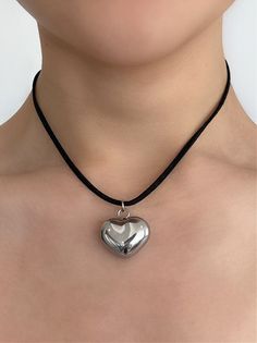 Oh it’s love... This crush-worthy necklace is seriously giving us hearts for eyes. Meet the 'LUV U' suede wrap choker - featuring an adorable 3D heart pendant strung alongside faux black suede leather, this piece is guaranteed to get the compliments rolling in! Made with stainless steel pendant and faux black suede leather cord. 50" length - designed to allow you to tie this piece in multiple ways. Handmade in Los Angeles. Chunky Heart Necklace, Luv U, 3d Heart, Heart Choker, Chunky Jewelry, Funky Jewelry, For Eyes, Stainless Steel Pendant, Jewelry Inspo