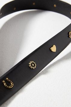 Buckle up for the newest outfitting must-have featuring trendy Western icons. | Western Icon Belt by Anthropologie in Black, Women's, Size: XS, Leather Western Icons, Trendy Belts, Western Accessories, Western Belt Buckles, Western Belt, Western Belts, Black Belt, Belts For Women, Belt Buckles