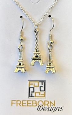 "\"Take me to the top O' Paris\" Set" Jewellery Sets, Christmas Earrings, Eiffel Tower, Jewelry Sets, The Top, Tower, Handmade Items, United States, Paris