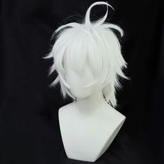 Tokyo Revengers Cosplay Men Wig Harajuku Japanese White Short Hair Party White Hair Wig, Oc Hairstyles, Tokyo Revengers Cosplay, White Short Hair, Men Wigs, Cosplay Men, White Wig, Anime References, Short White Hair