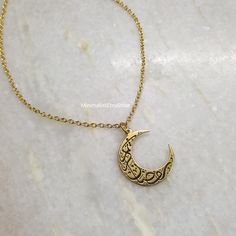 18K Gold Calligraphic Written on Moon Islamic Necklace, Engraving Moon Necklace, Arabic Necklace, Moon Necklace Gold, Minimal Moon Jewelry Details:- Length: 17 inches + Extender  Material: 18k gold plated, Brass Care:- When not wearing, please keep in a sealed plastic bag Packaging: All our pieces comes in a gift box bag so your item is ready to be gifted If you have any question feel free to contact us via Etsy message Happy Shopping Gold Moon-shaped Engraved Necklace, Moon Shaped Necklace With Moon Print For Gift, Moon Print Necklace Perfect For Gifts, Moon Print Moon Shaped Necklace For Gift, Moon Print Moon-shaped Necklace Gift, Moon Print Moon Shaped Necklace Gift, Gold Engraved Moon Necklace, Crescent Moon Print Jewelry As A Gift, Half Moon Jewelry With Moon Print For Gift