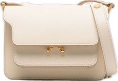 Beige Flap Bag With Gold-tone Hardware, Beige Flap Bag With Gold-tone Hardware For Work, Beige Flap Shoulder Bag With Turn-lock Closure, Beige Flap Bag With Gold-tone Hardware For Office, Beige Flap Bag For Business, Leather Crossbody Bag, Leather Crossbody, Trunk, Crossbody Bag