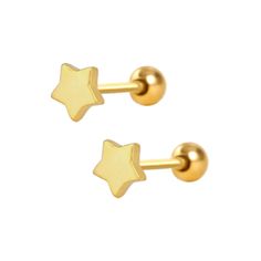 Make a splash with these Trendolla Star Minimalist Ball Back Stud Earrings! These barely-there beauties are perfect for adding a subtle shimmer to your look, making sure you stand out in all the right ways. You'll be sure to shine like a star! Tarnish-proof Water-proof Sleep / Nap-proof Create with 925 sterling silver or Medical Grade Titanium Safe for sensitive skin Wear it while working out &showering Designed to wear 24/7 Details:Materials: 925 Sterling SilverStone: Synthetic Cubic ZirconWeig Star Minimalist, Shine Like A Star, Blood Diamond, Shower Design, Gold Earrings Studs, Real Gold, Lab Grown Diamonds, Stone Color, Natural Diamonds