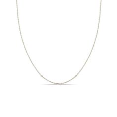 Zoë Chicco 14k White Gold Tiny Bar and Cable Chain Necklace Delicate 14k Gold Charm Necklace With Cable Chain, Silver 14k Gold Diamond Necklace With Cable Chain, Silver Diamond Necklace With 14k Gold Cable Chain, Dainty 14k Gold Charm Necklace With Cable Chain, Fine Jewelry Station Necklace With Cable Chain, Dainty Everyday Rolo Chain Necklaces, Everyday White Gold Charm Necklace With Cable Chain, Dainty Everyday Necklaces With Rolo Chain, Everyday White Gold Charm Necklace With Delicate Chain